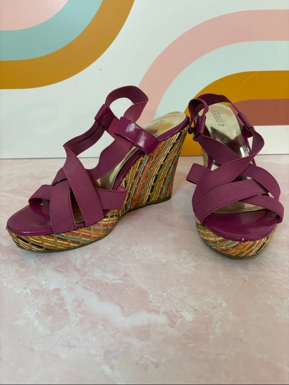 Charles By Charles David plum strappy